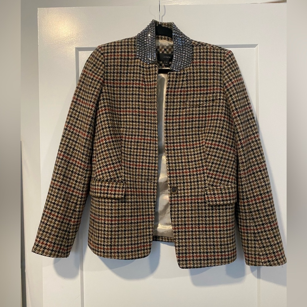 J. Crew Brown and Black Blazer Modern Tailored Fit